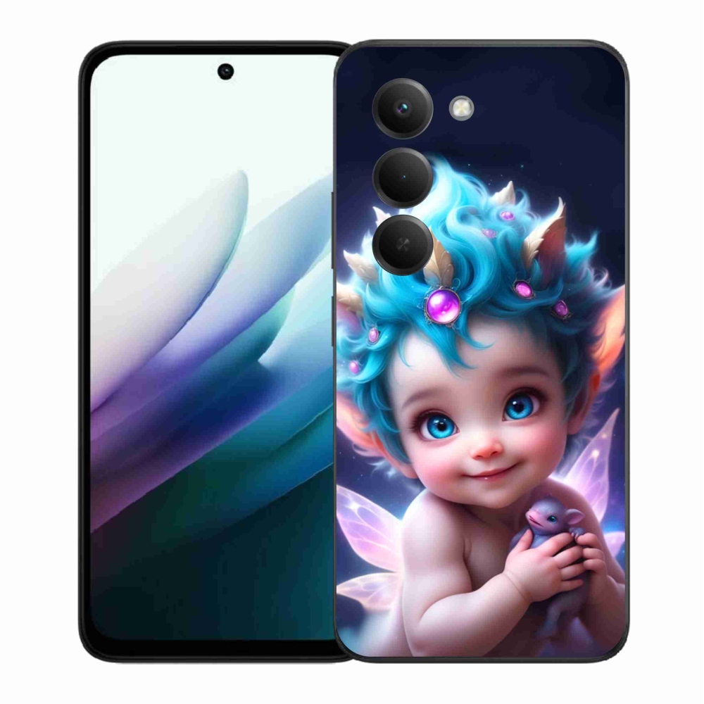 Gelový kryt mmCase na Xiaomi Redmi 15 4G/5G (171mm) - dítě s motýlími křídly