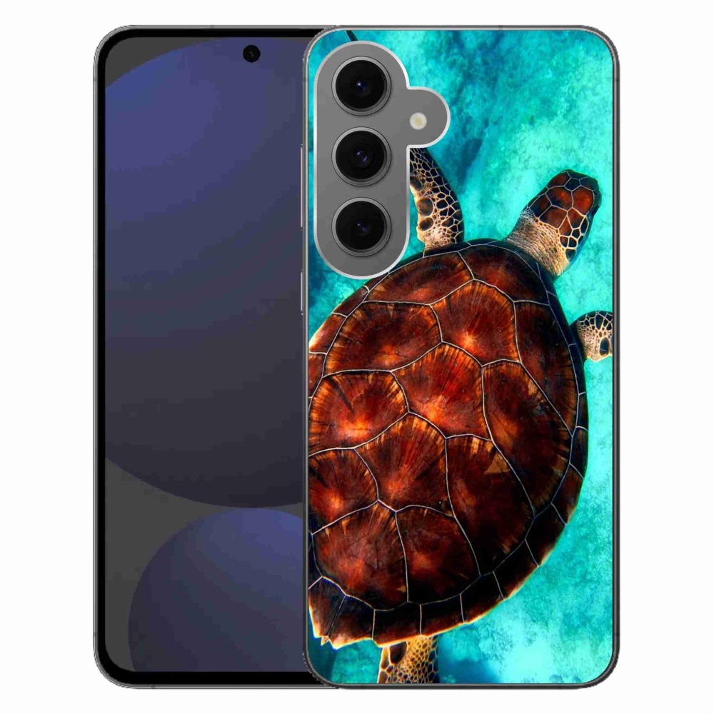 Gelový kryt mmCase na Samsung Galaxy S24 FE - želva