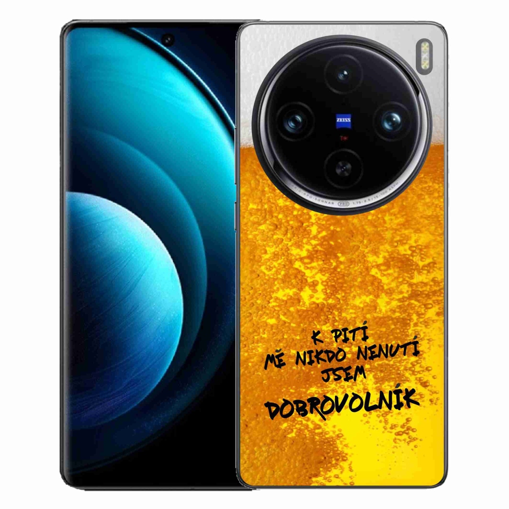 Gelový kryt mmCase na Vivo X100 Pro 5G - pivní motiv 4