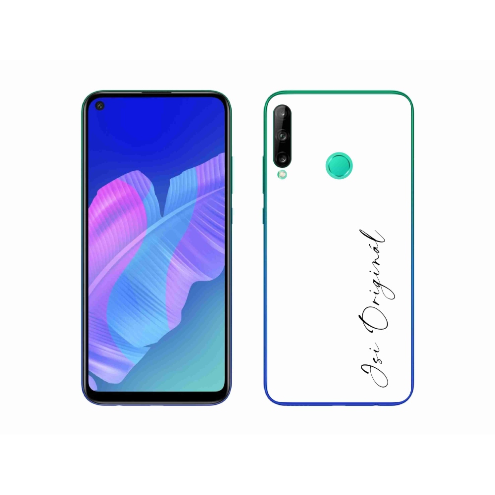 Gelový kryt mmCase na Huawei P40 Lite E - jsi originál bílé pozadí