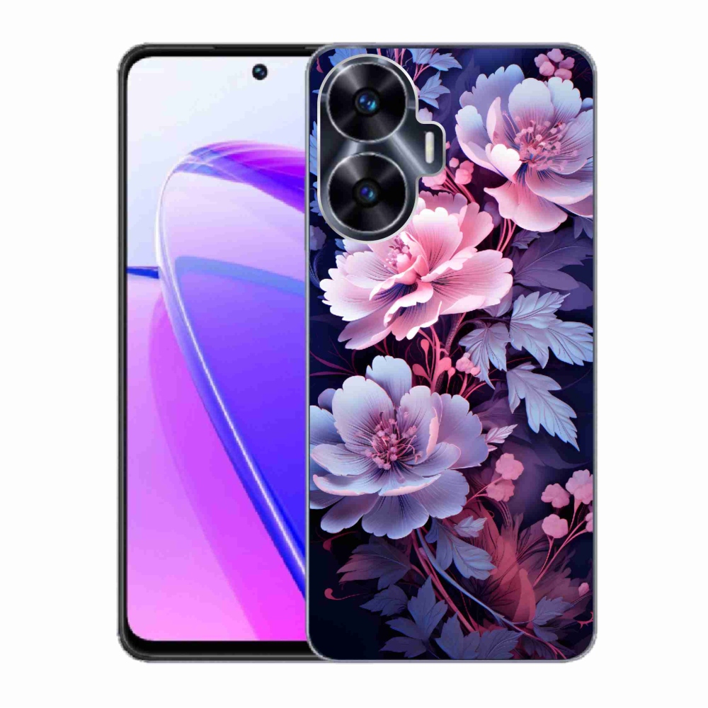 Gelový kryt mmCase na Realme C55 - květiny 11