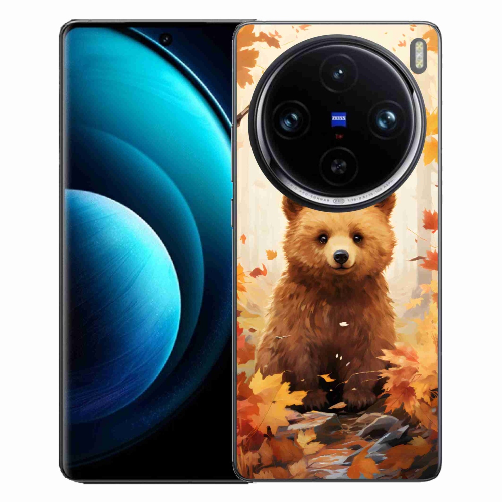 Gelový kryt mmCase na Vivo X100 Pro 5G - medvěd v lese