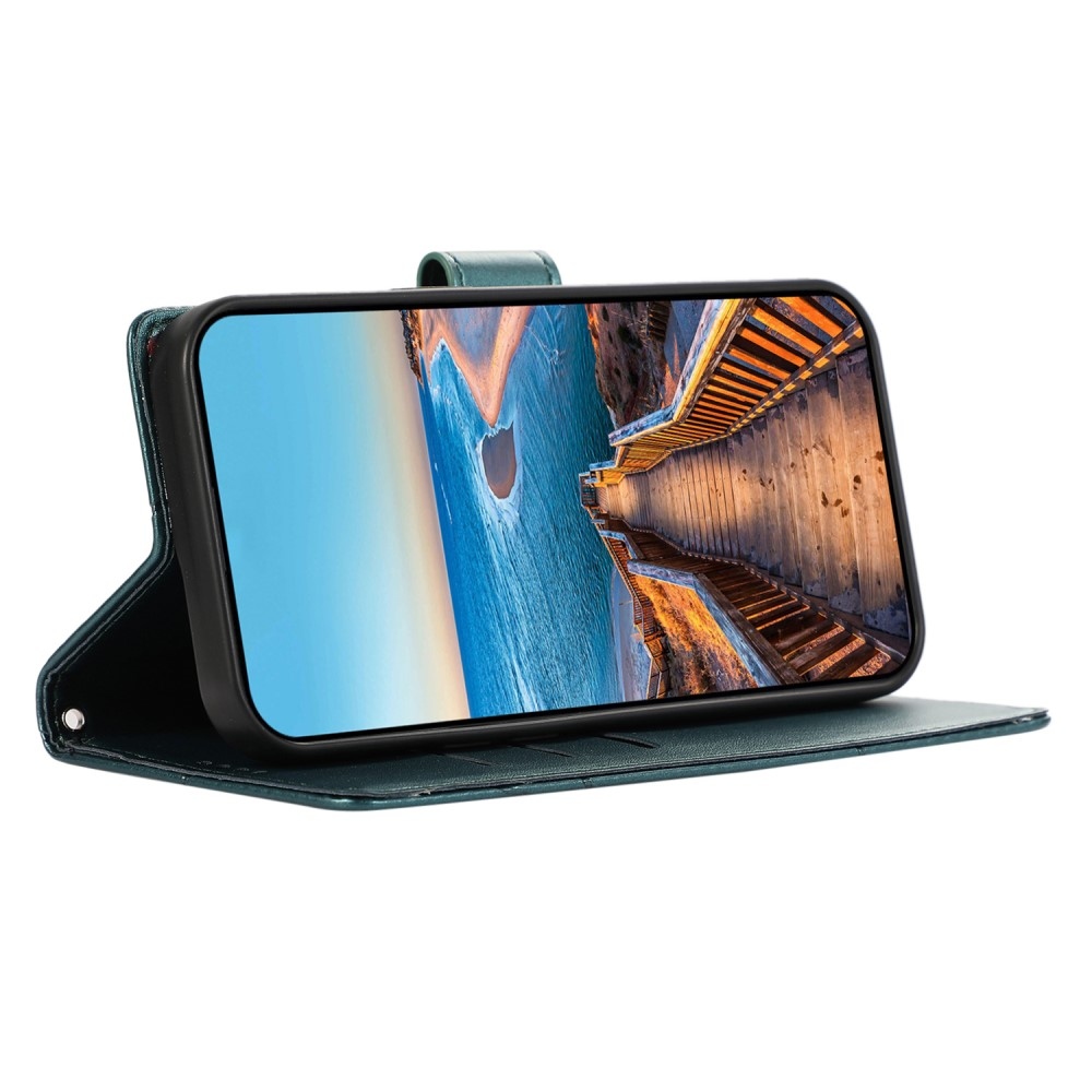 Line knížkové pouzdro na Realme 12 5G/12x 5G - zelené