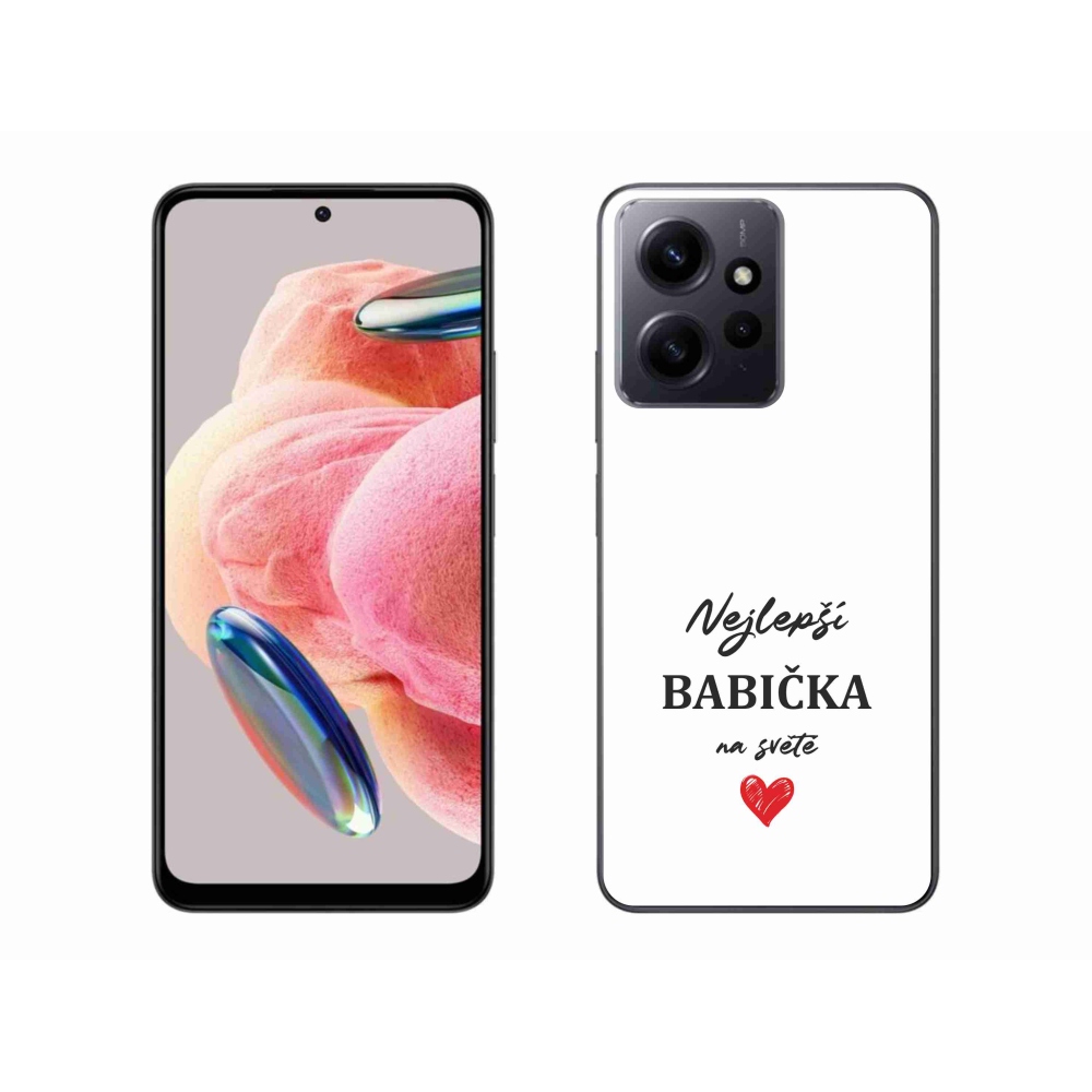 Gelový kryt mmCase na Xiaomi Redmi Note 12 4G - nejlepší babička 1 bílé pozadí
