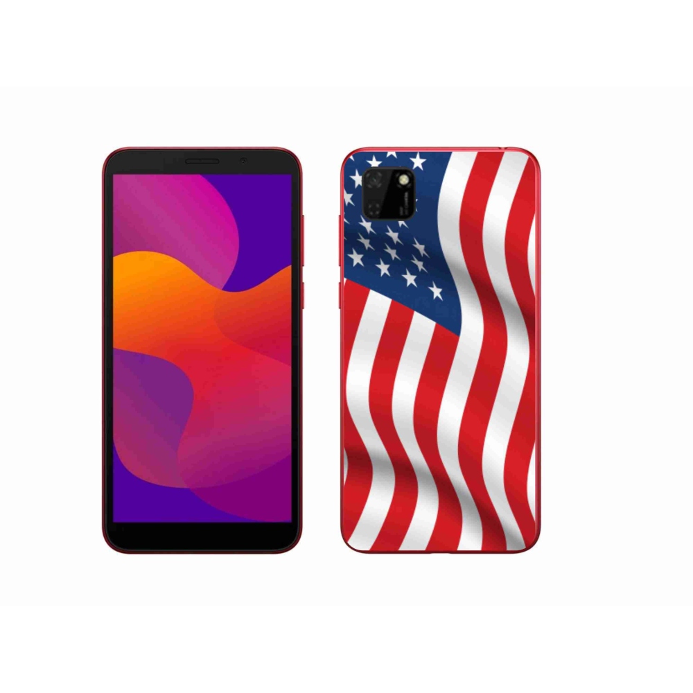 Gelový kryt mmCase na mobil Honor 9S - USA vlajka