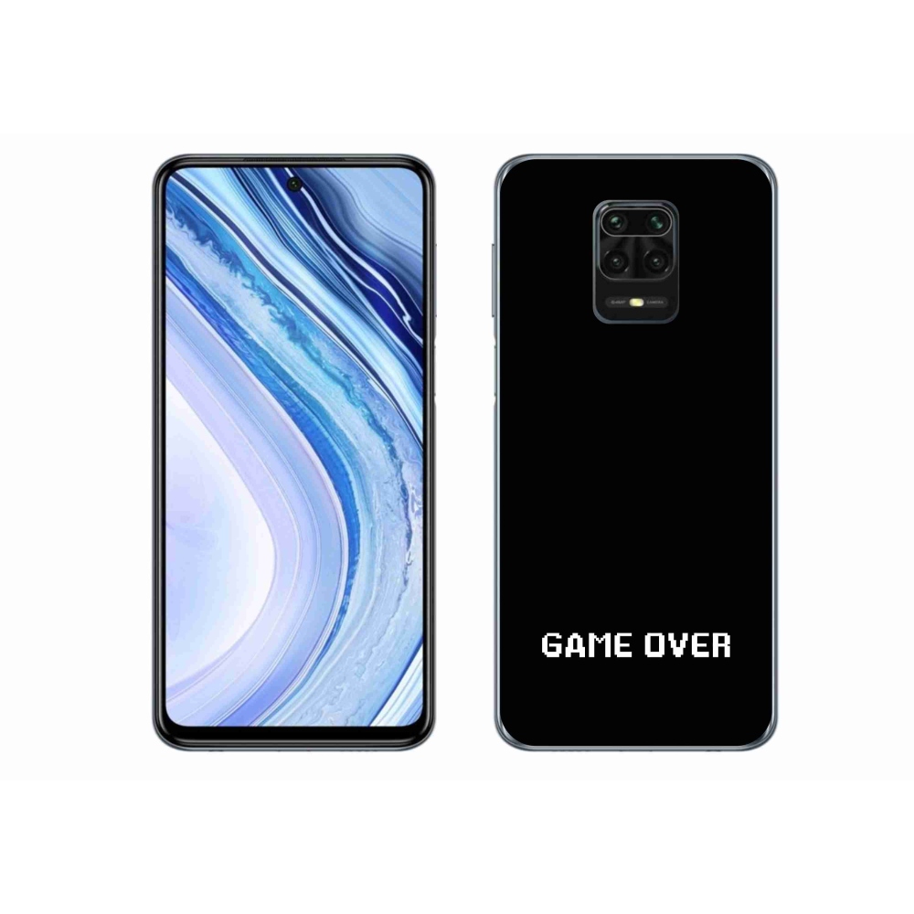 Gelový kryt mmCase na Xiaomi Redmi Note 9S - game over černé pozadí