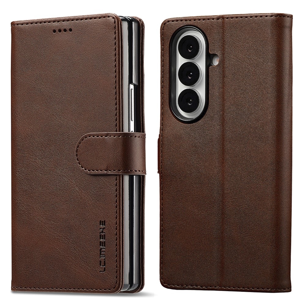IMEEKE knížkové pouzdro na Samsung Galaxy Z Fold7 5G - hnědé