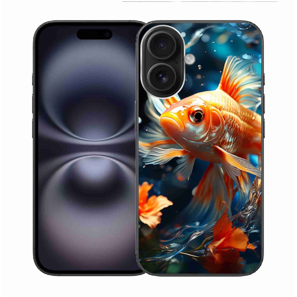 Gelový kryt mmCase na iPhone 16 - rybka