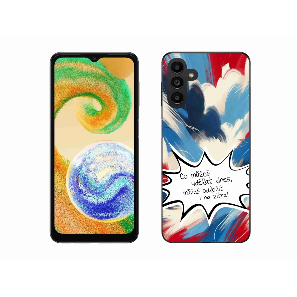 Gelový kryt mmCase na Samsung Galaxy A04s (164.7x76.7x9.1mm) - vtipný text 9 bílé pozadí