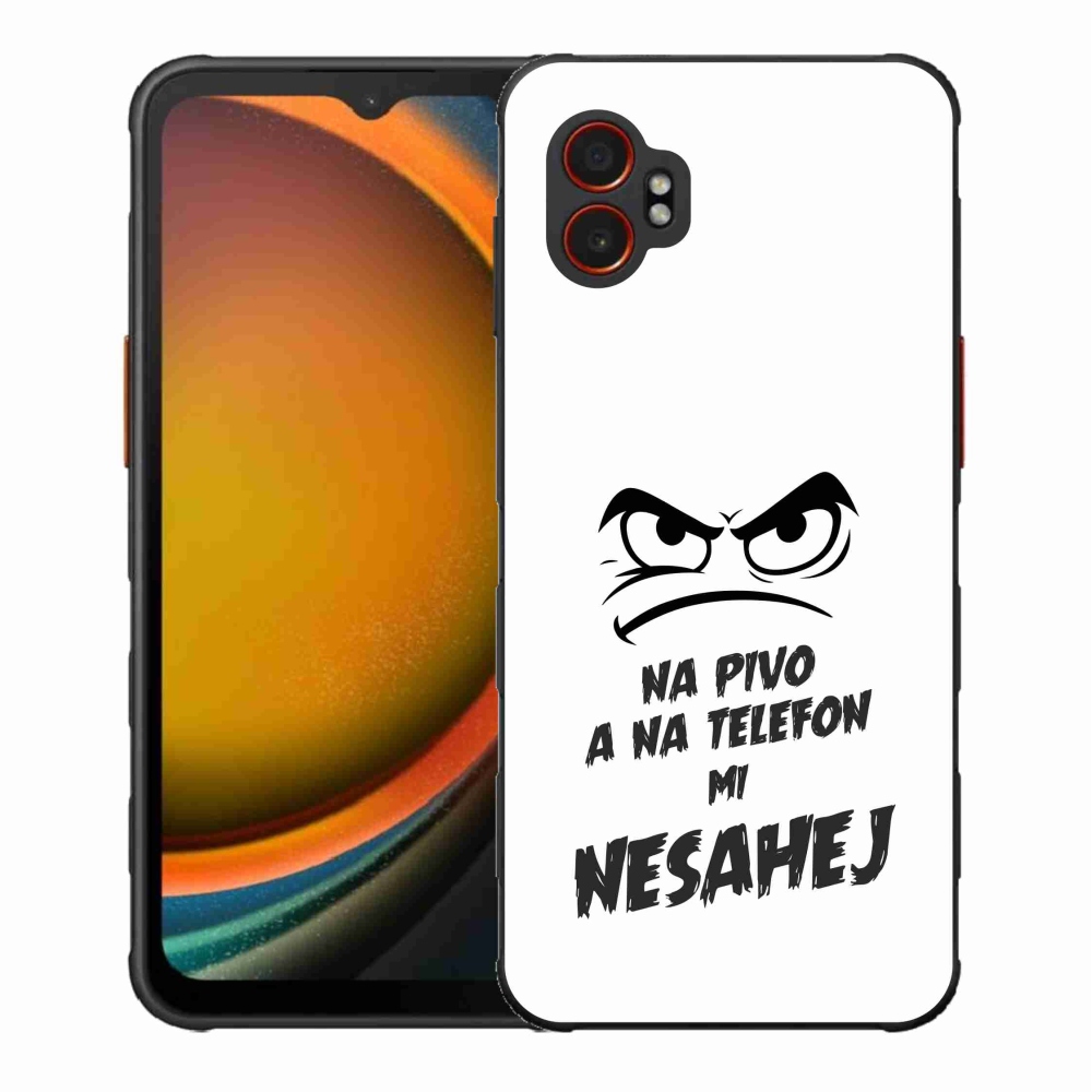 Gelový kryt mmCase na Samsung Galaxy Xcover 7 Pro - pivní motiv 2 bílé pozadí