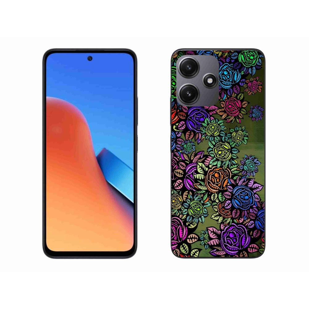 Gelový kryt mmCase na Xiaomi Redmi 12 5G - květiny 6