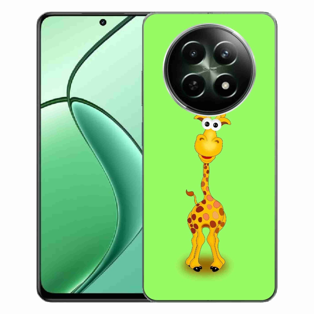 Gelový kryt mmCase na Realme 12 5G/12x 5G - kreslená žirafa
