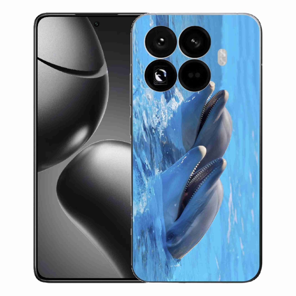 Gelový kryt mmCase na Xiaomi 15T Pro - delfíni