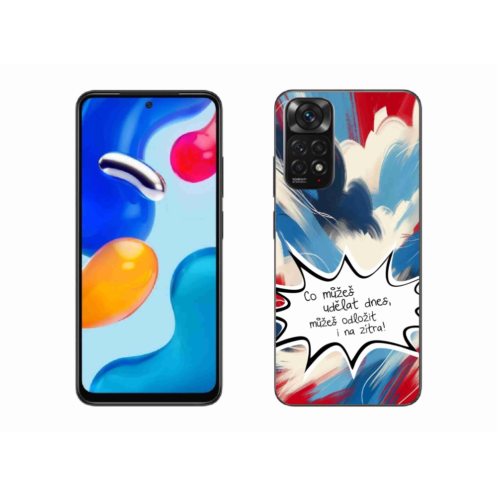 Gelový kryt mmCase na Xiaomi Redmi Note 11S 4G - vtipný text 9 bílé pozadí