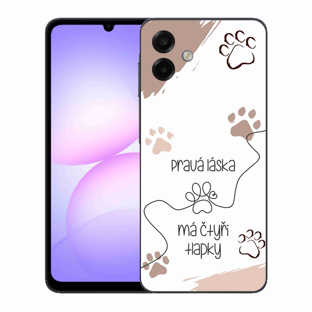 Gelový kryt mmCase na Samsung Galaxy A07 4G - psí motiv 1 bílé pozadí
