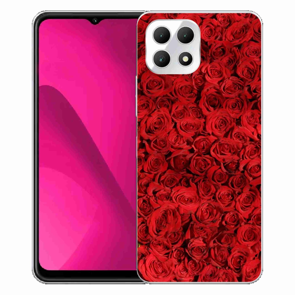 Gelový kryt mmCase na T-Mobile T Phone 2 - růže