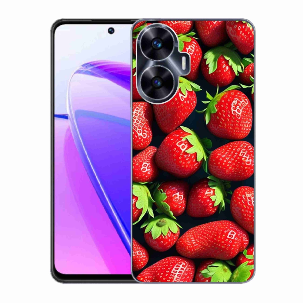 Gelový kryt mmCase na Realme C55 - jahody