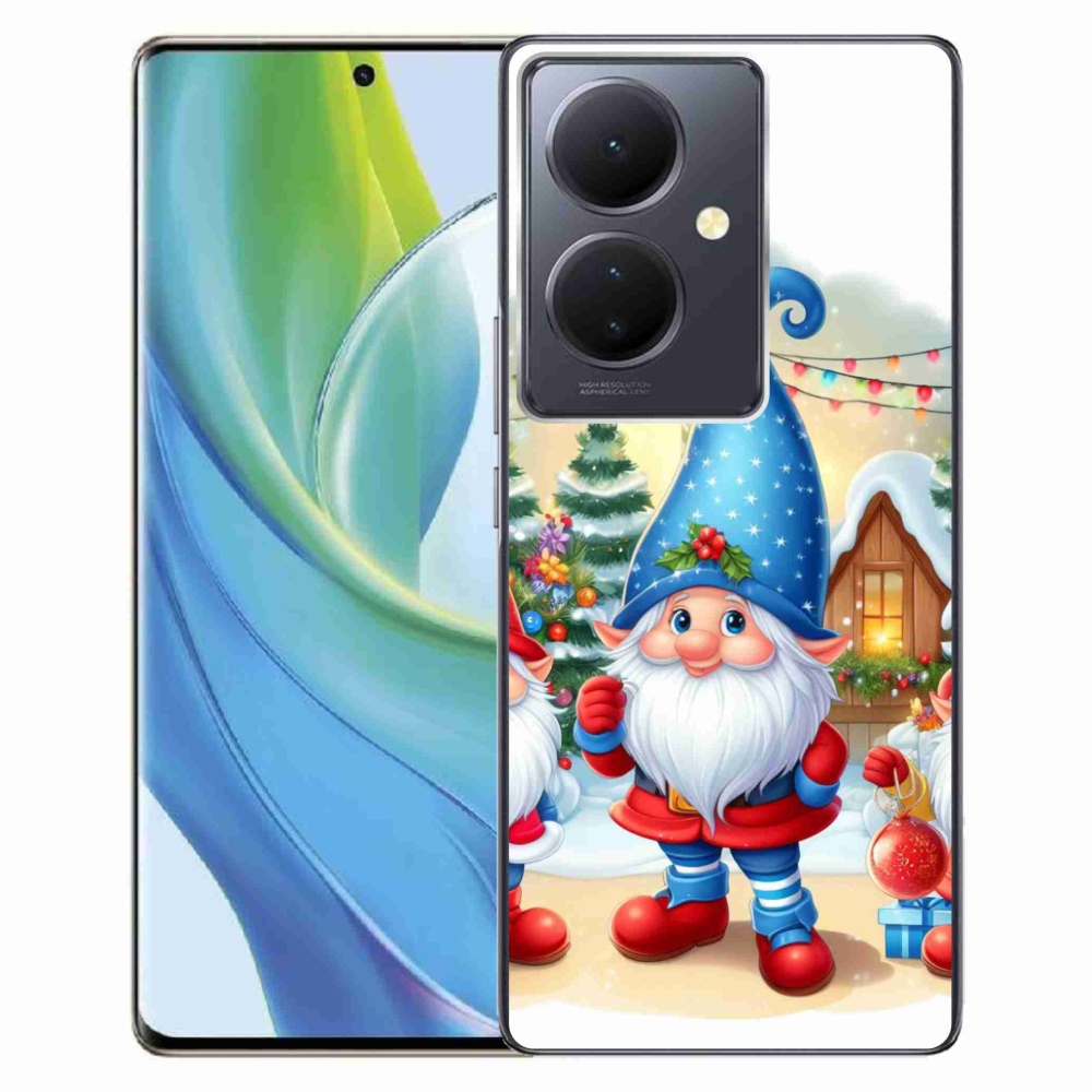 Gelový kryt mmCase na Vivo V29 Lite 5G - vánoční skřítci
