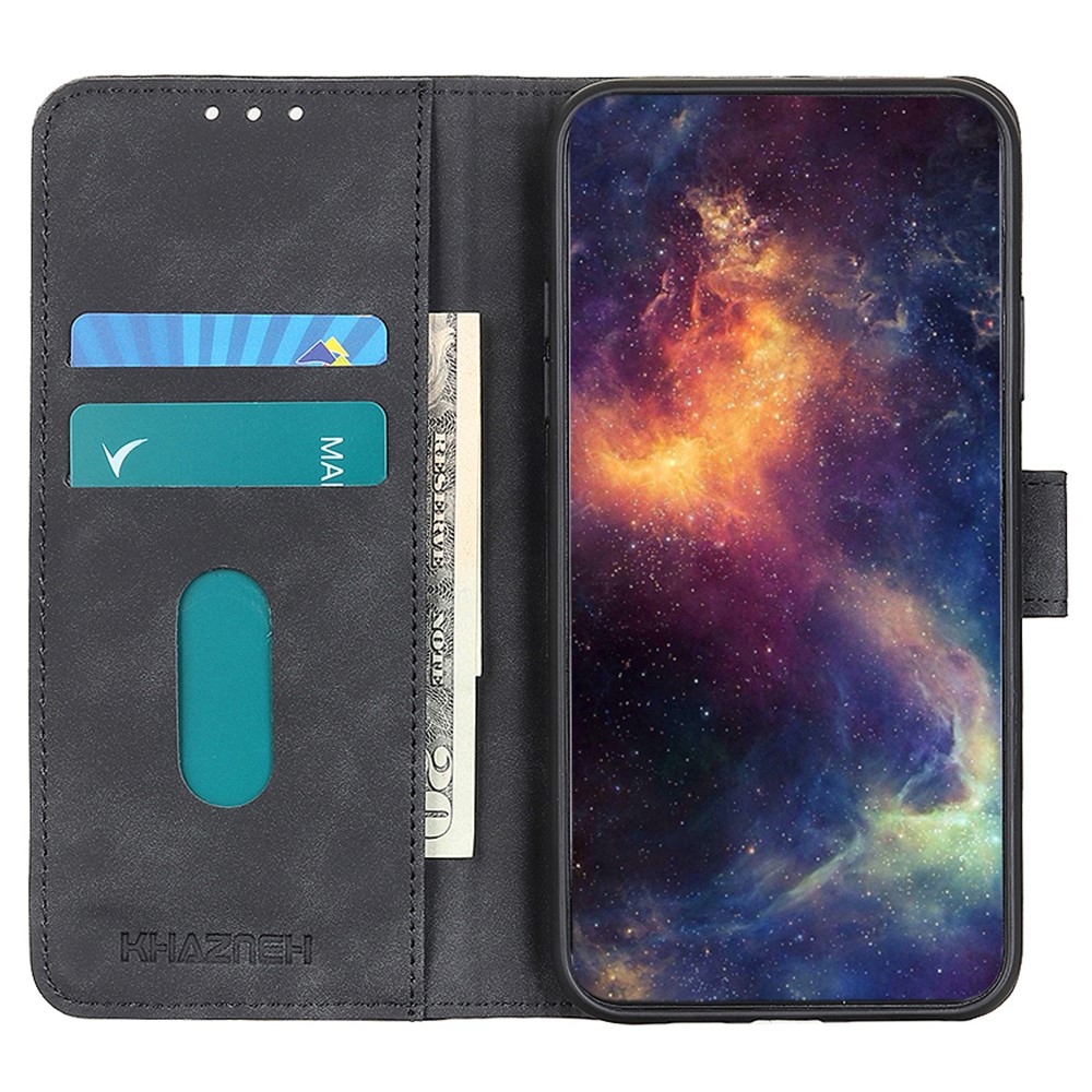KHAZ knížkové pouzdro na Xiaomi Redmi Note 14 - černé