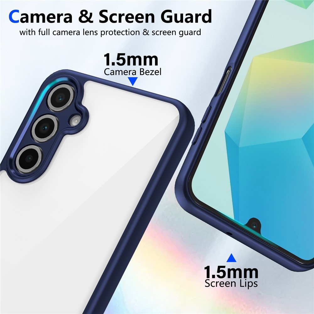Back gelový obal s pevnými zády na Samsung Galaxy A17 5G - modrý