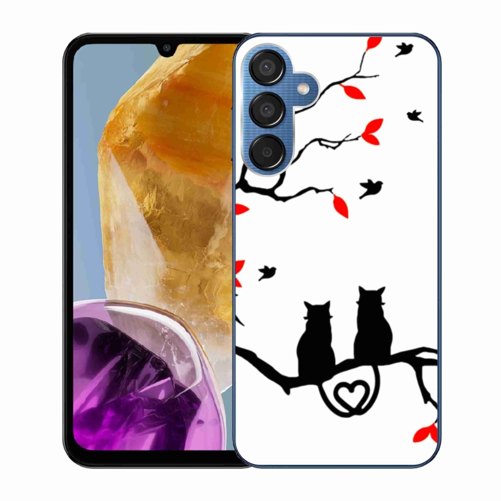 Gelový kryt mmCase na Samsung Galaxy M15 5G - kočičí láska