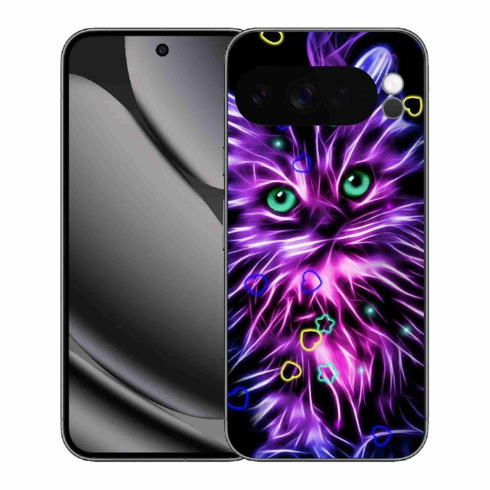 Gelový kryt mmCase na Google Pixel 10 Pro XL - abstraktní kočka