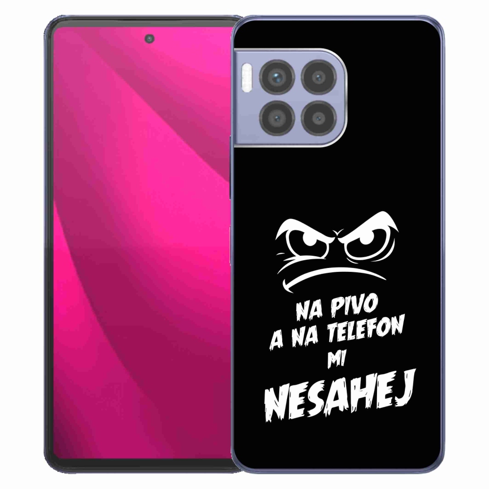 Gelový kryt mmCase na T-Mobile T Phone 2 Pro - pivní motiv 2 černé pozadí