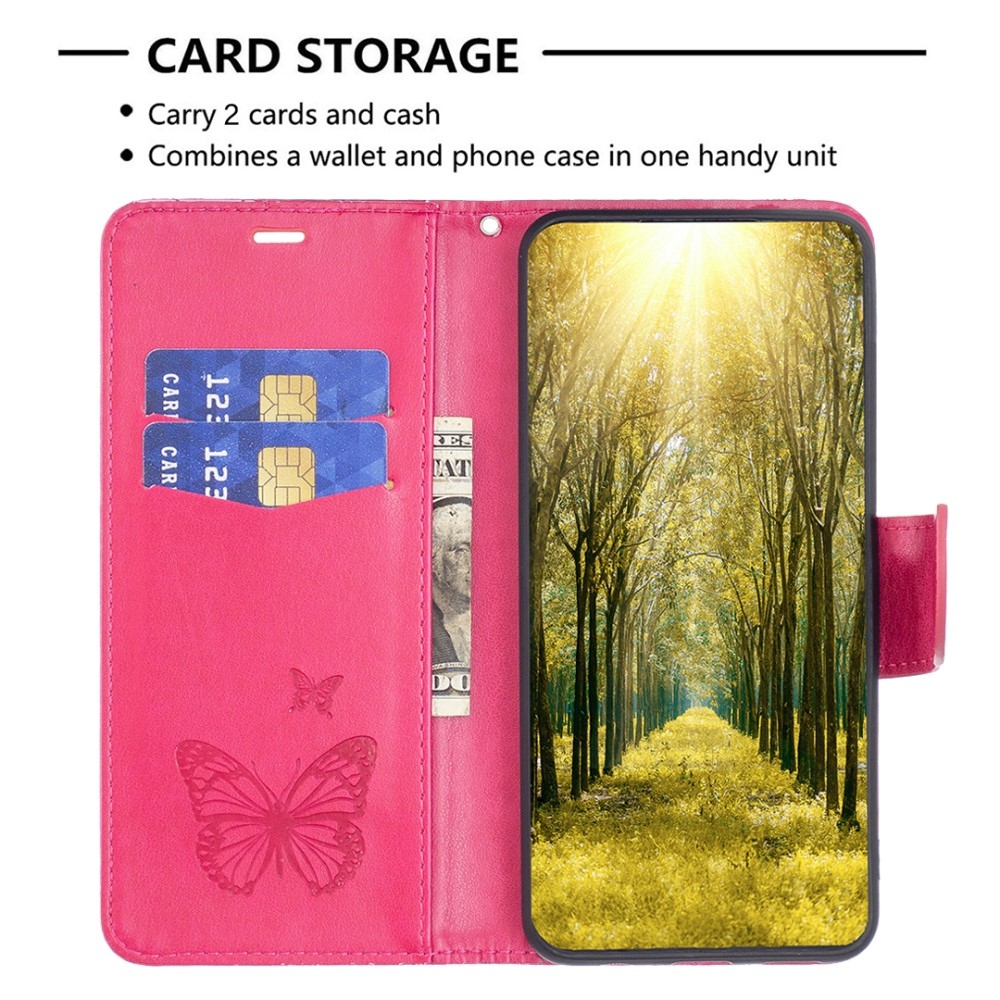 Butterfly knížkové pouzdro na Xiaomi Redmi 12 4G/5G - rose