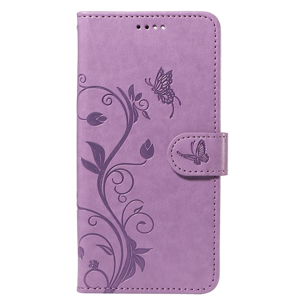Flowers knížkové pouzdro na Honor 200 Lite 5G - fialové