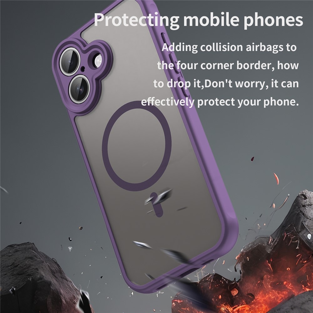Case matný gelový obal s MagSafe na iPhone 17 - fialový