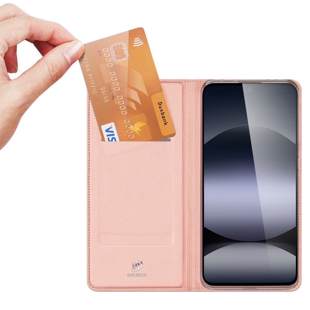 DUX knížkové pouzdro na Xiaomi Redmi Note 14 - růžovozlaté