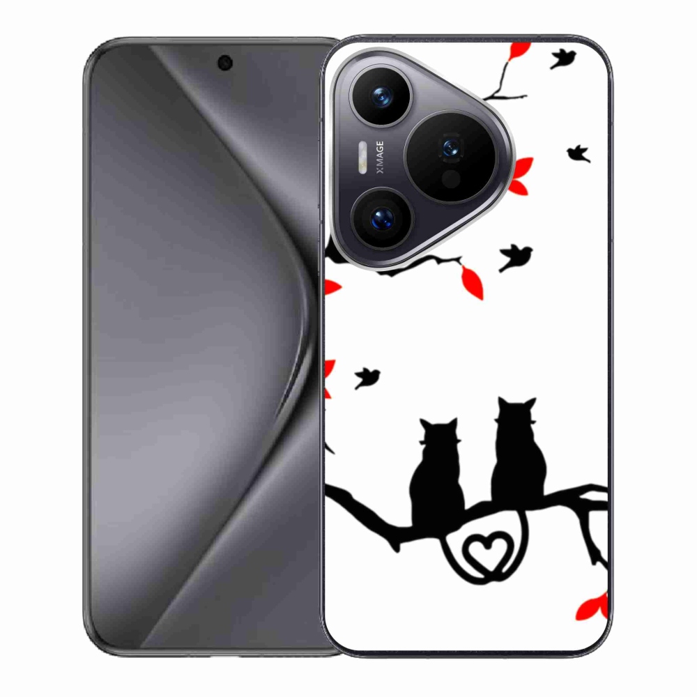 Gelový kryt mmCase na Huawei Pura 70 - kočičí láska