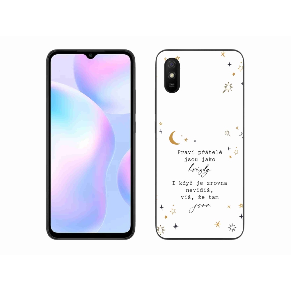 Gelový kryt mmCase na Xiaomi Redmi 9A - citát 6 bílé pozadí