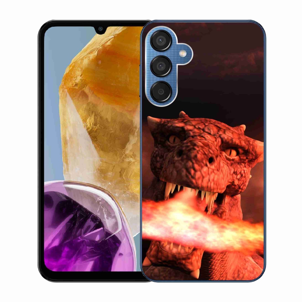 Gelový kryt mmCase na Samsung Galaxy M15 5G - drak