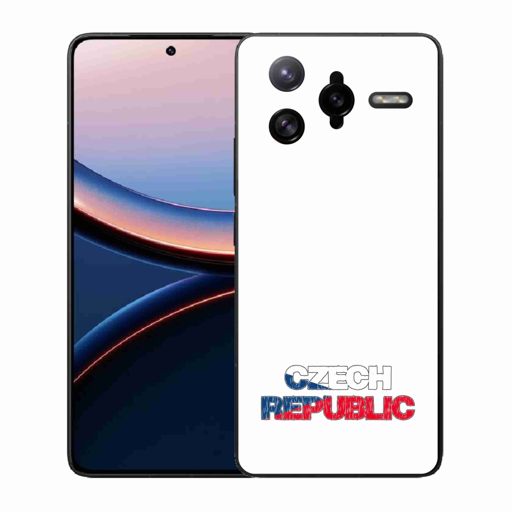 Gelový kryt mmCase na Xiaomi Poco F7 Ultra - Czech Republic bílé pozadí
