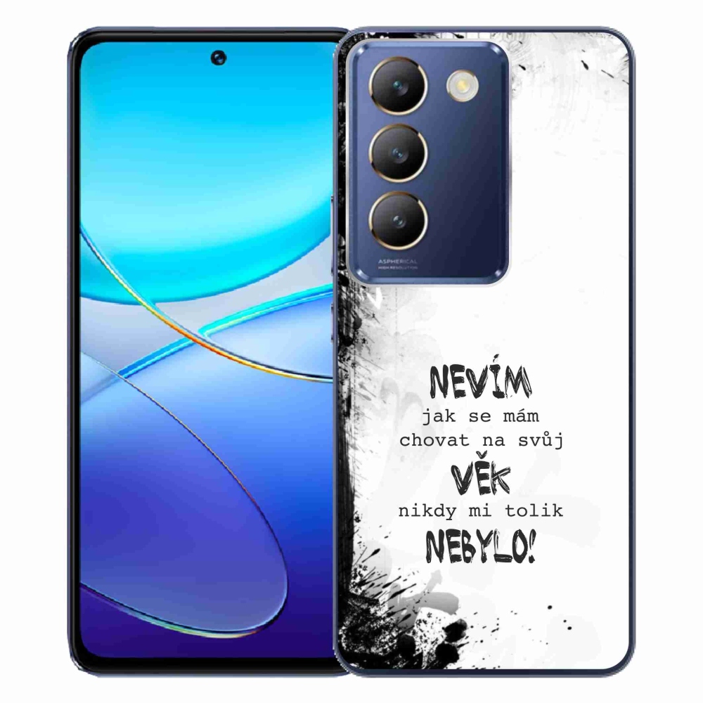 Gelový kryt mmCase na Vivo V40 SE 4G/5G - pivo volá bílé pozadí