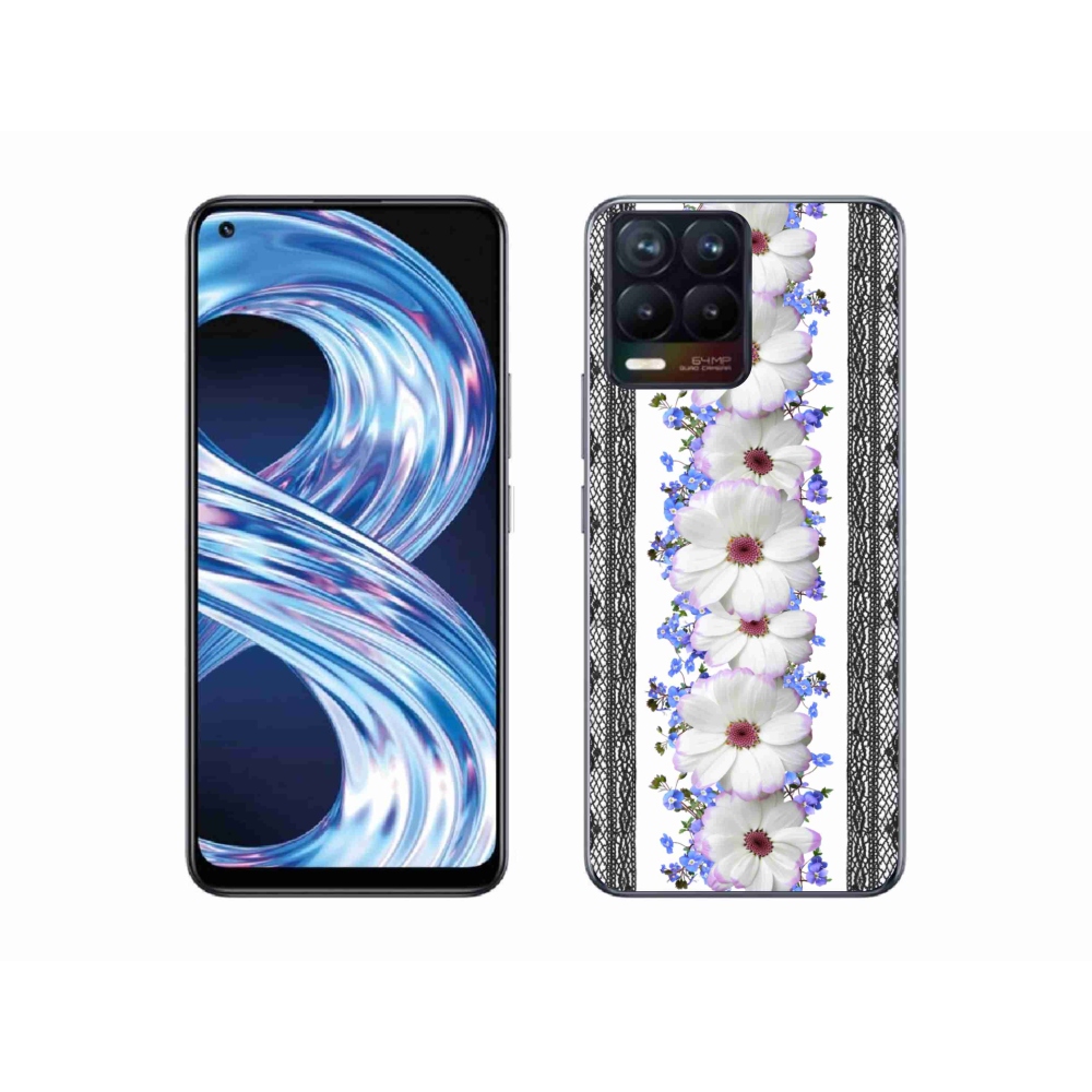 Gelový kryt mmCase na Realme 8 Pro - květiny 8