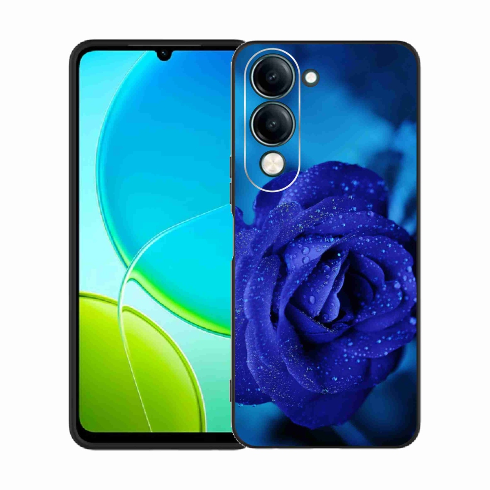 Gelový kryt mmCase na Vivo Y29s 5G - modrá růže