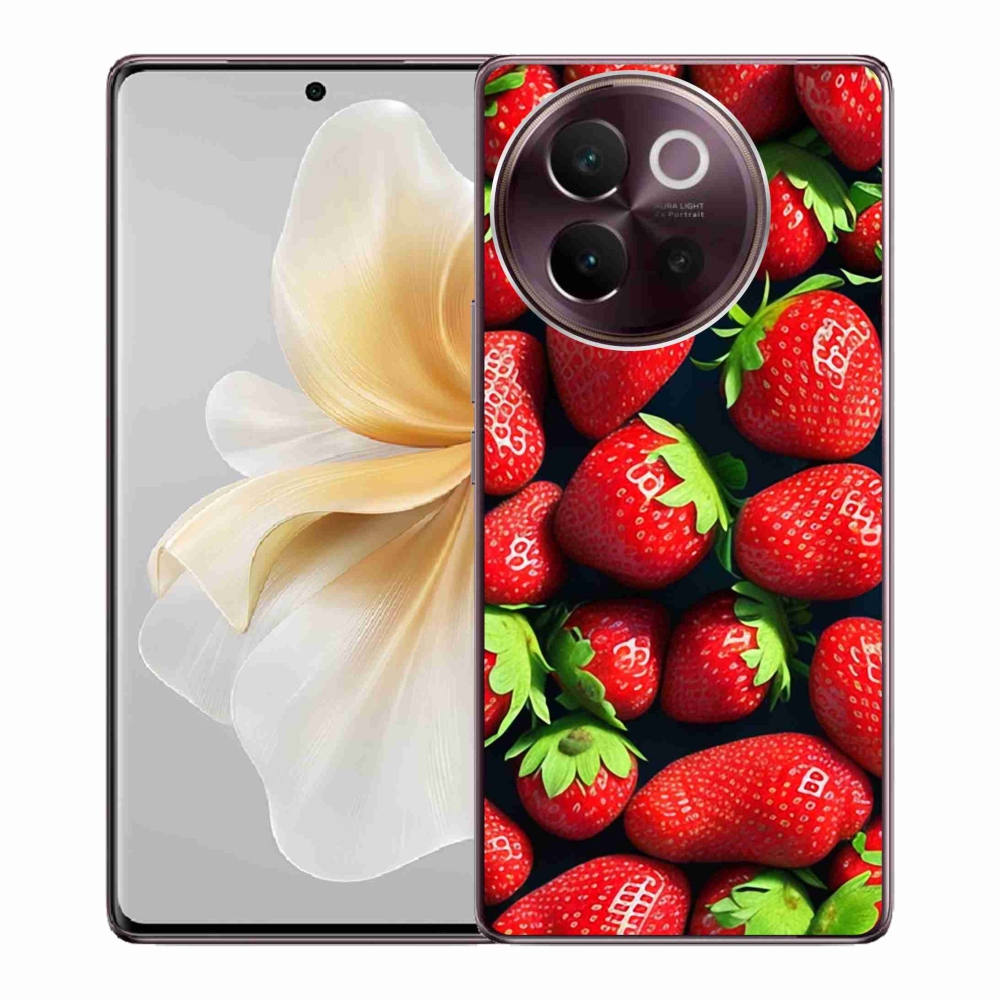 Gelový kryt mmCase na Vivo V40 Lite 5G - jahody