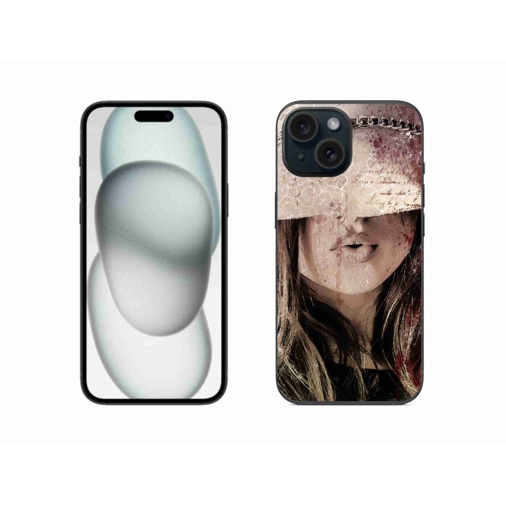 Gelový kryt mmCase na iPhone 15 - dívka
