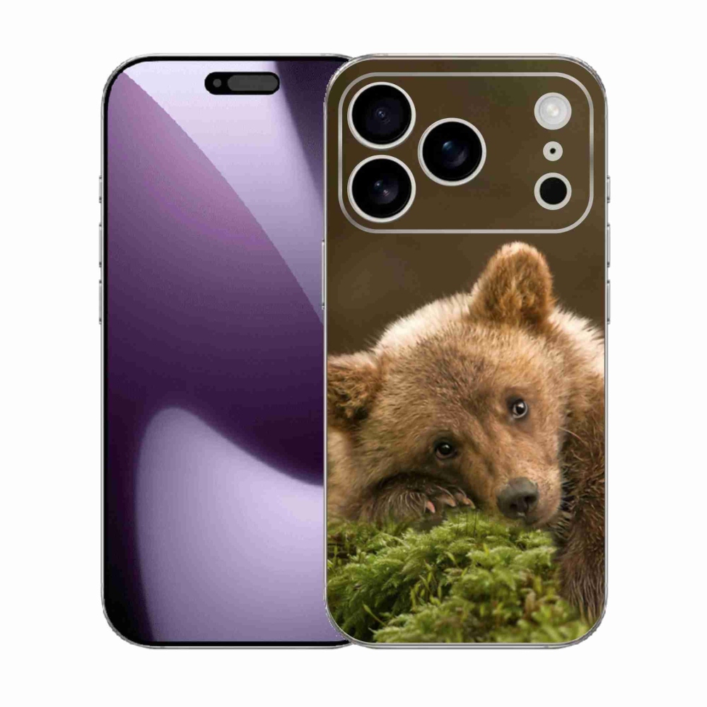 Gelový kryt mmCase na iPhone 17 Pro - medvěd