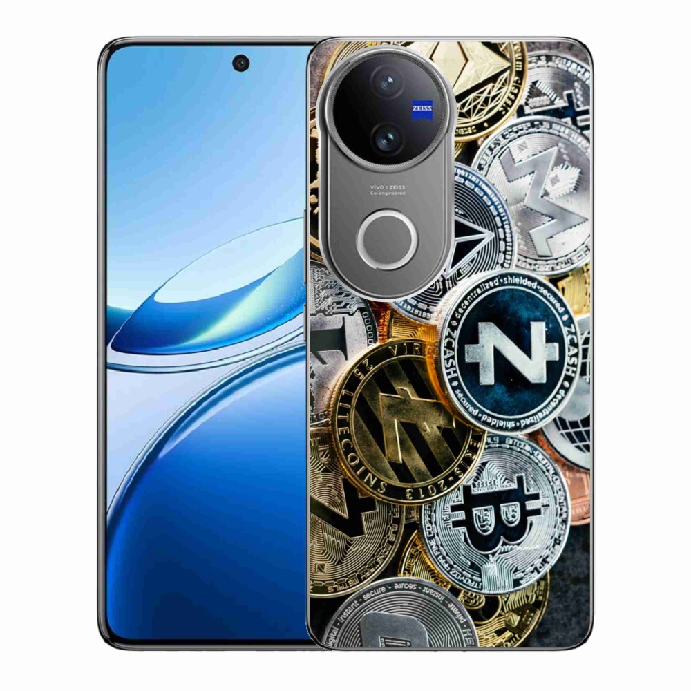 Gelový kryt mmCase na Vivo V50 5G - kryptoměny