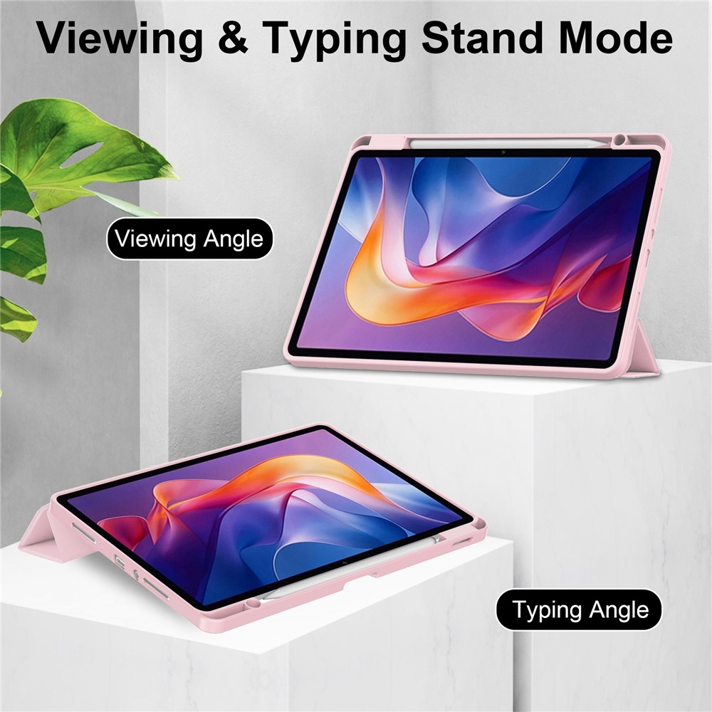 Case chytré zavírací pouzdro na tablet Xiaomi Redmi Pad 2 - růžové