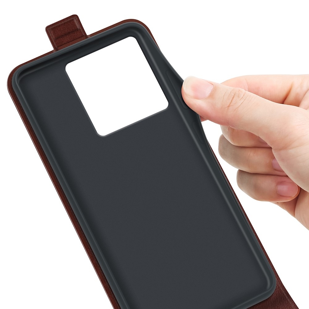 Vertical flipové pouzdro na Xiaomi 13T/13T Pro - hnědé