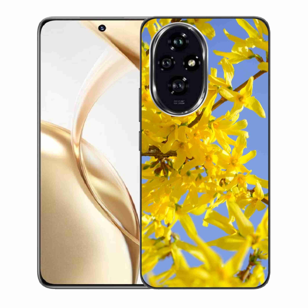Gelový kryt mmCase na Honor 200 5G - žluté květy
