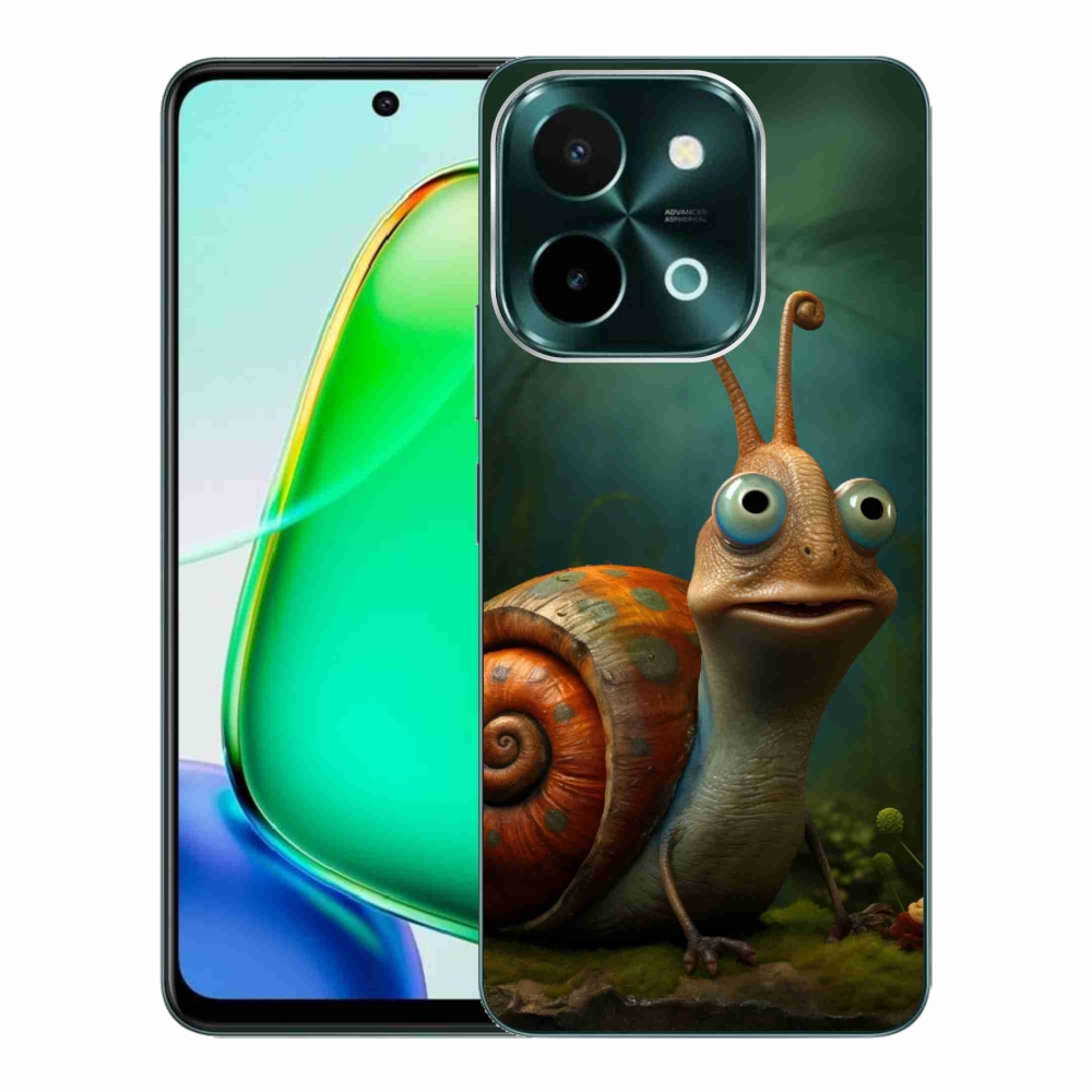 Gelový kryt mmCase na Vivo Y28 - šnek