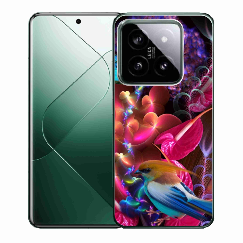 Gelový kryt mmCase na Xiaomi 14 - barevné květiny