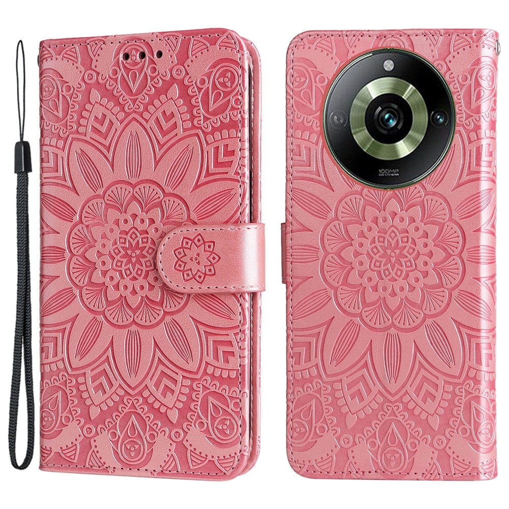 Sunflower knížkové pouzdro na Realme 11 Pro 5G/11 Pro+ 5G - růžové