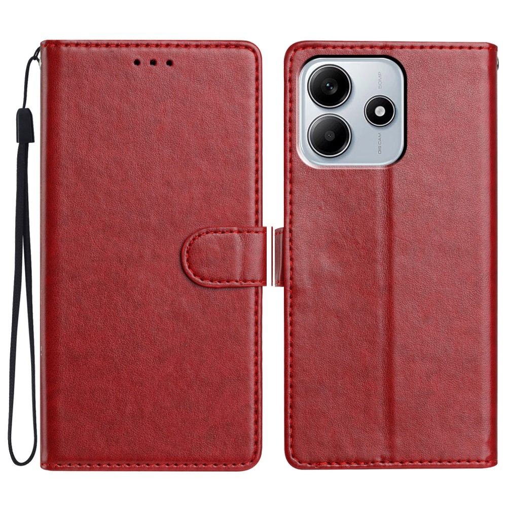 Clots knížkové pouzdro na Xiaomi Redmi Note 14 5G - červené