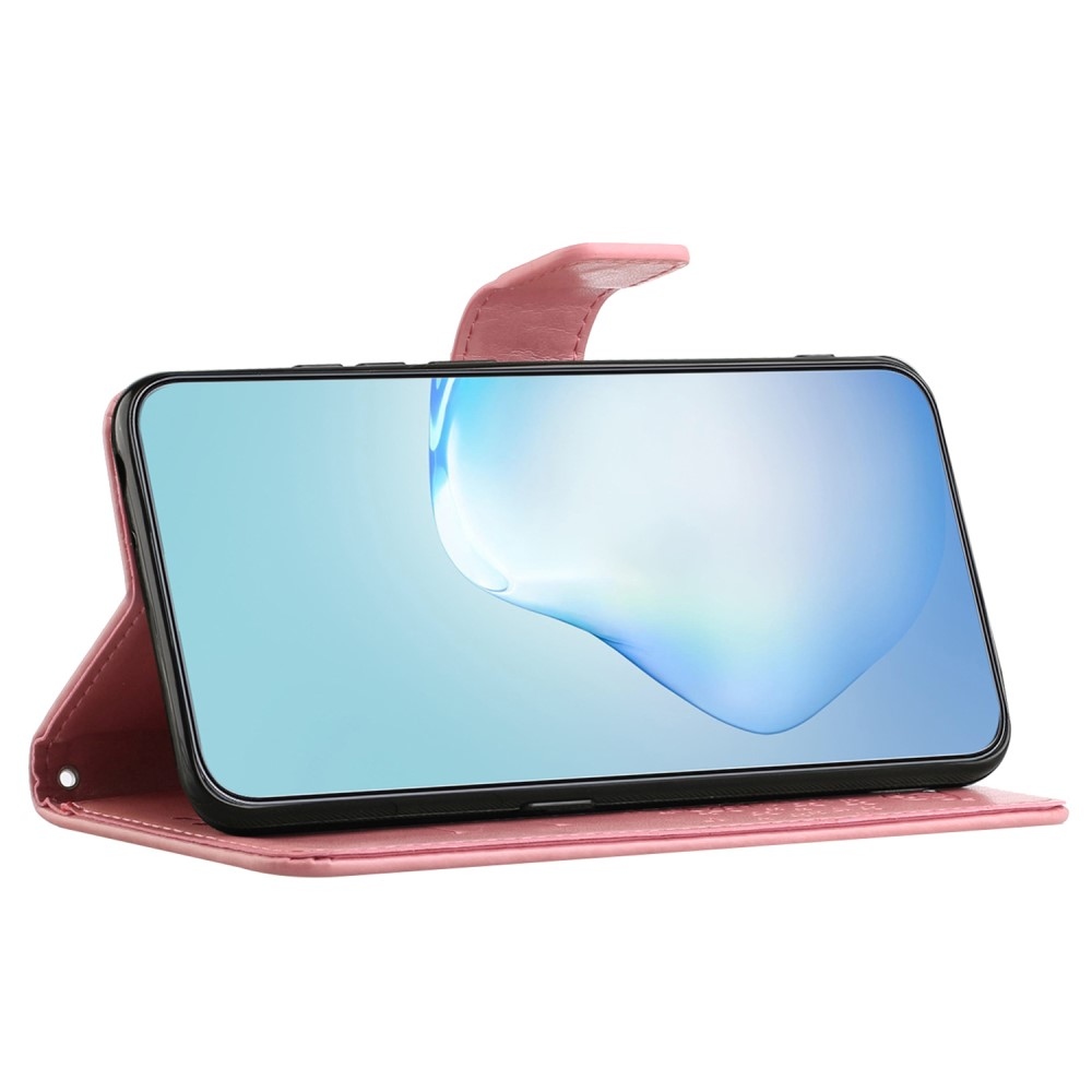 Tree knížkové pouzdro na Samsung Galaxy A15 4G/5G - růžové